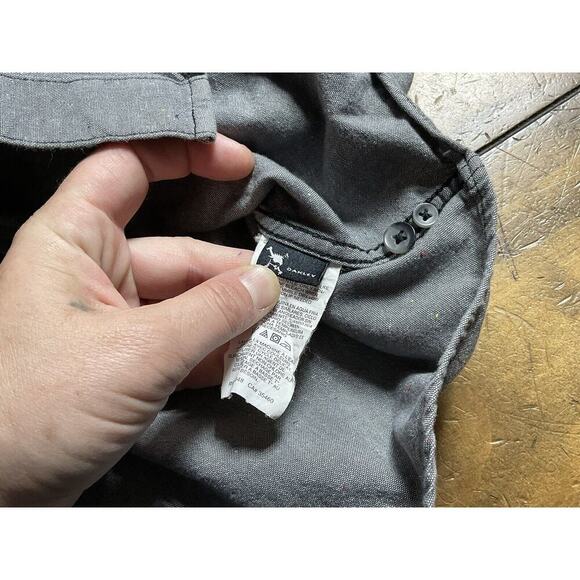Oakley Men's Size Large Gray Long Sleeve Button Down Shirt - Picture 8 of 10